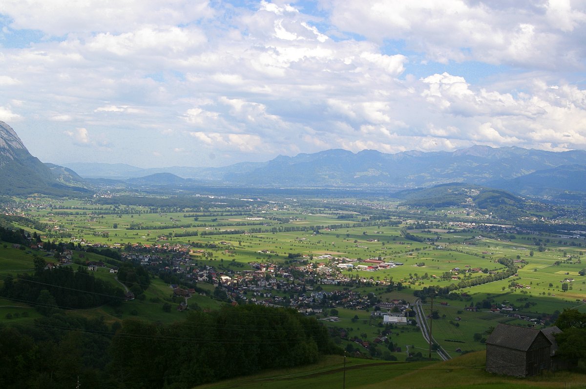 St. Galler Rheintal:
Gams (CH, St. Gallen)
Kummaberg (Austria - Vorarlberg)
Ruggell - Escher Berg - Bendern (Liechtenstein)
Haag (CH, St. Gallen)
Bregenzer Wald (Austria - Vorarlberg)
