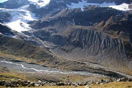 Ochsental
Ochsentaler Gletscher / Ochsental Glacier (links/left)
Ill (Arme / arms)