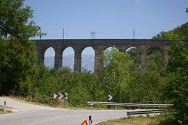 bei/near Bugnara
Ferrovia Sulmona - Roma
viadotto tondo