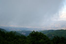 Vallo del Crati - San Fili (566 m, unten/below)
von / seen from Passo Crocetta (979 m)