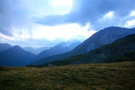 Schobergruppe / Schober Range - Schwerteck - Wasserradkopf 
von / viewed from Wallackhaus