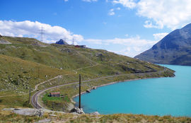 Passo del Bernina 
Lago Bianco - Piz Campasc
Ospizio Bernina