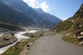 Chandra Valley
Chandra River
Shikar Beh Range
Rohtang Tunnel Project